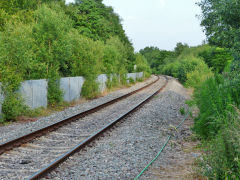 
Looking South from Llancaiach Colliery crossing, Nelson, July 2013